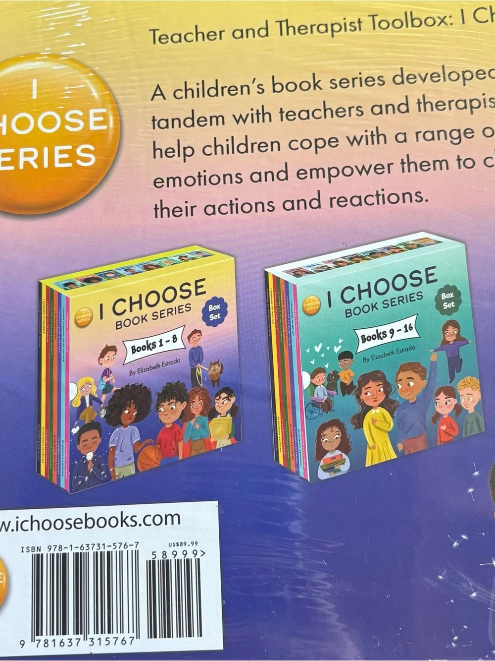 BRAND NEW! I CHOOSE Book Series Box Set ,Books 1-8 retails for $89.99.